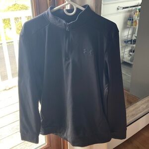 Half zip black underarmour loose sweatshirt